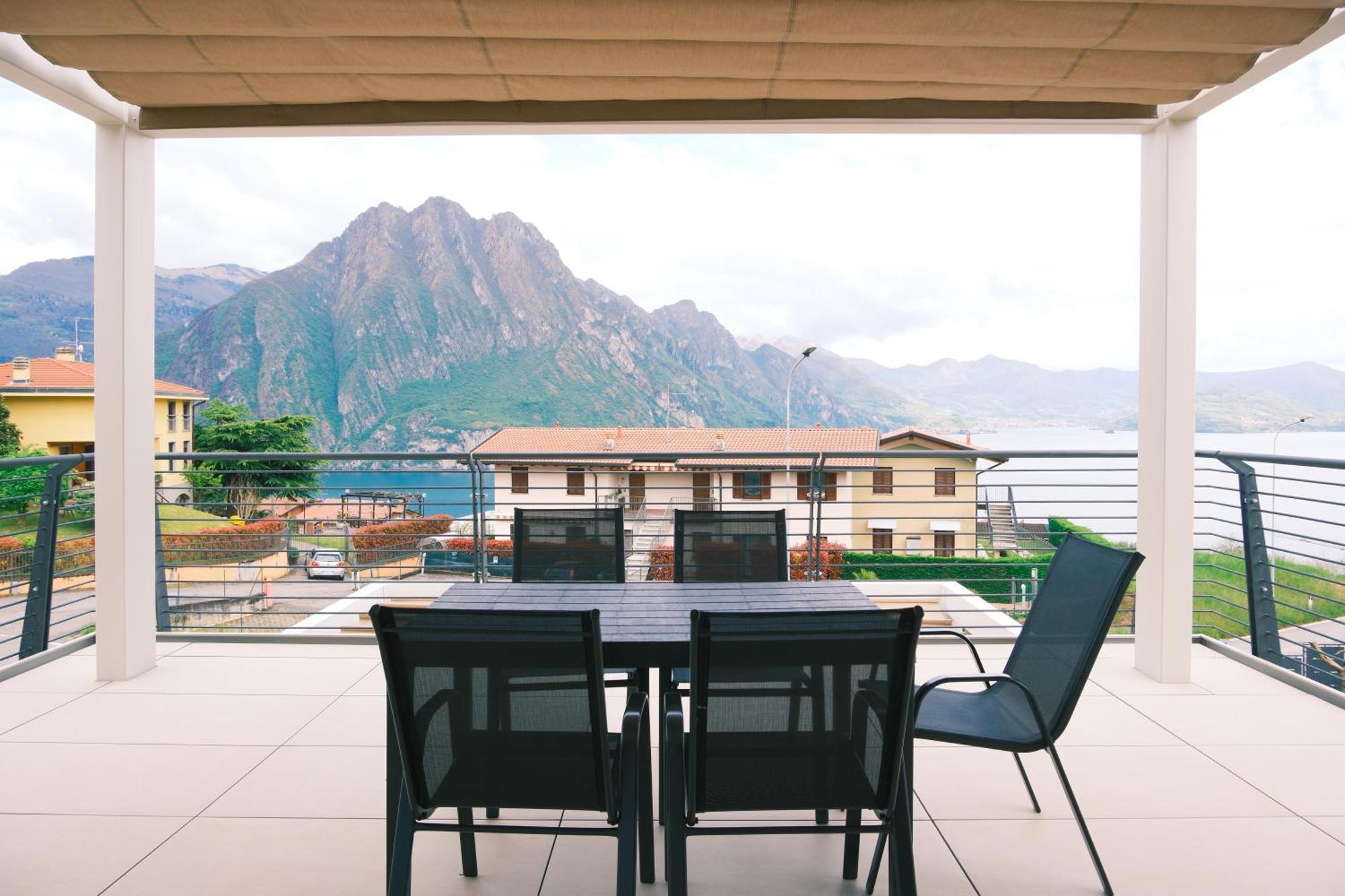 Costa Blu - Terrace Overlooking The Lake & Pool Riva di Solto Exterior foto
